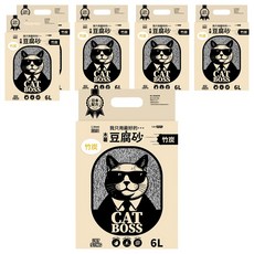 PET SONG CATBOSS系列 木薯豆腐貓砂 1.5mm, 6L, 6包, 竹炭