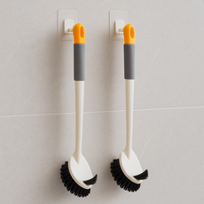 베러웰즈 허리편한 다용도 욕실 변기 청소솔, 화이트, 6개