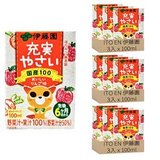 ITO EN 伊藤園 綜合蔬果果汁, 100ml, 9入