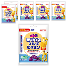 RISAL 小兒利撒爾 Quti無糖Q菓 葡萄, 天然水果來源果膠基底, 每粒添加12種綜合維生素, Q彈新食感, 無人工色素、無防腐劑, 37.5g, 6袋