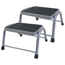 코끼리리빙 스텝 스툴 계단 사다리 발판 1단 스타그레이, 2개