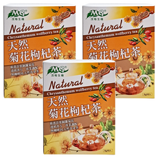 茂格生機 天然菊花枸杞茶, 6g, 8包, 3盒