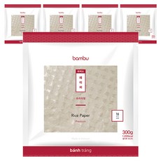 竹子米紙優質方形 16cm, 5個, 300g