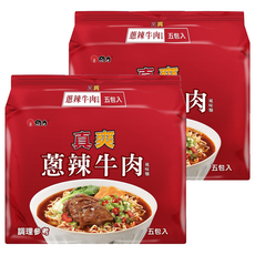 維力 真爽 蔥辣牛肉風味麵 75g, 10包