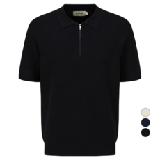 ZIOZIA 男士Miracool短袖半拉鍊領針織衫 AEF2EU1101