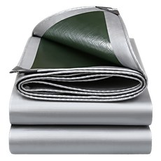 마르벨라 양면코팅 타포린 방수포, 실버