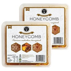 HONEY AUSTRALIA 天然蜂巢 100%澳洲蜂蜜, 350g, 2盒