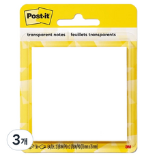 3M Post-it 利貼 便利貼 73 x 73 mm, 3個, 36張, 透明