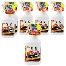 LEC 激落君 黑霉君強力除霉泡泡噴劑，濃密泡沫 強效去除頑固黑霉 深層浸透 包覆髒污分解色素 氯系清潔劑 達到漂白效果, 400ml, 6瓶