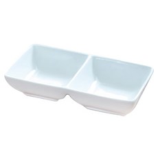 ERATO 陶瓷雙格醬料碟, 單一顏色, 2個