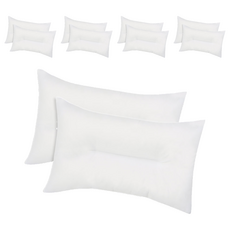 心心 可水洗雲朵頸椎枕芯, 白色, 10個