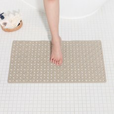 Haru Gonggan 防滑浴室地墊, 花朵米色, 1個