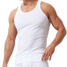 BASE ALPHA ESSENTIALS 男款棉質背心 5件, XXL 110, 白色, XXL(110)