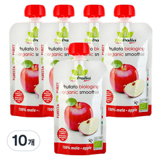 비오이탈리아 아동용 달콤한 유기농 퓨레, 사과맛, 120g, 10개