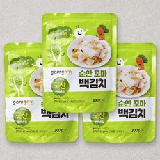 곰곰 순한 꼬마 백김치, 300g, 3개