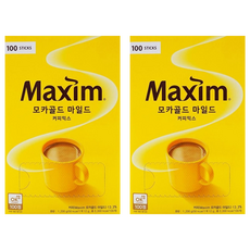 Maxim 麥心 摩卡經典三合一咖啡, 12g, 2盒, 100條