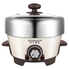 SOnGEn 松井 不鏽鋼蒸煮烤多功能料理電火鍋/煎烤鍋/電蒸鍋 1L, SG-810A