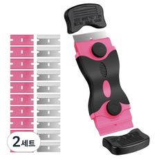 요모픽 다용도 양날 스크래퍼 + 리필용 쇠날 10p + 플라스틱날 10p 세트 핑크, 2세트