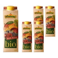 Pfanner Rosso綜合果汁, 1L, 5瓶
