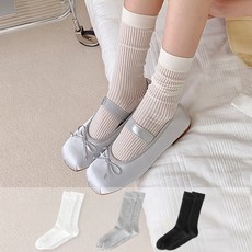 Socks Panda 女款國產透視羅紋長襪3雙