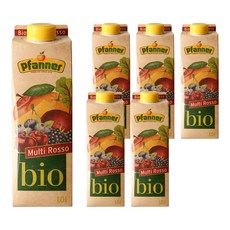 Pfanner Rosso綜合果汁, 1L, 6瓶