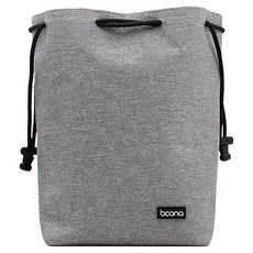baona 包納 牛津布相機收納包 方形 大號 鏡頭收納包 灰色 17*12*24cm, 1個