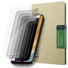 SimplyRoar 防窺 + 透明鋼化玻璃螢幕保護貼 4片入, 1套