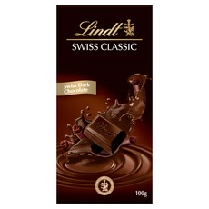 Lindt 瑞士蓮 經典黑巧克力, 100g, 1片