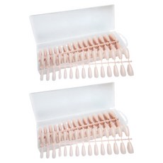 Carcas 霧面裸色甲片 240p 套組 長芭蕾形, KN-T5007, 2個