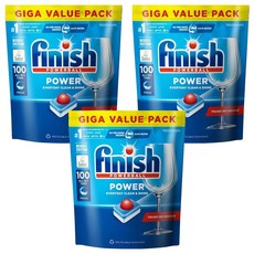 finish 洗碗機全效合一洗碗塊 100個, 1.7kg, 3包