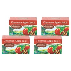 셀레셜시즈닝스 셀레스티얼 티 시나몬 애플 스파이스, 2.4g, 20개입, 4개