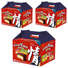 ORION 好麗友 精選巧克力派禮盒 1080g, 巧克力派 12包入+草莓奶油夾心派 12包入+蛋黃派 12包入, 3組