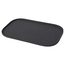 Obrus 寵物防漏餐墊，矽膠材質，長44x寬27 cm，奶昔白/錫器灰, 1個