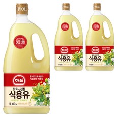사조 해표 콩기름 식용유, 1.8L, 3개