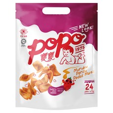 popo 寶寶 甜辣魚風味豆餅, 288g, 1袋