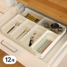 달팽이리빙 드마망 서랍 수납 칸막이 정리함, 12개