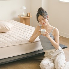 아망떼 뉴데이즈 먼지없는 무소음 침대패드, 라떼