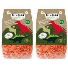 Little Pasta 小帕斯達 恐龍造型義大利麵 紅扁豆, 100%杜蘭小麥粉製成, 250g, 2包