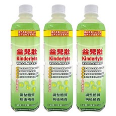 Hwei Yow 惠幼 Kinderlyte 益兒壯 電解質 電解水飲品 蘋果, 500ml, 3瓶