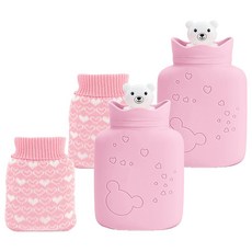 메이크그레이트 보온 물주머니 핑크, 2개