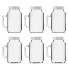 LE VERRE POLICER 附把手多功能密封罐, 6個, 650ml