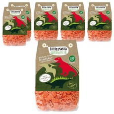 Little Pasta 小帕斯達 恐龍造型義大利麵 紅扁豆, 100%杜蘭小麥粉製成, 250g, 6包