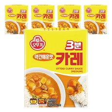 OTTOGI 不倒翁 3分鐘咖哩醬調理包 微辣, 200g, 5盒