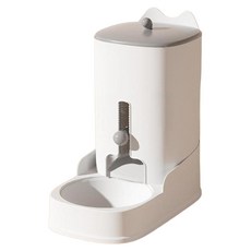 Pastel Pet 寵物大容量半自動餵食器, 餵料機灰色, 1個