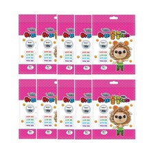 토단교재 유아용 하비 볼클레이 10p, 1개, 형광핑크