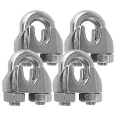 高麗繩索產業 不鏽鋼鋼絲夾 8mm用, 4個