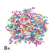 데코용 불투명 레인보우 가루 100g A36-4, 8개, 혼합색상