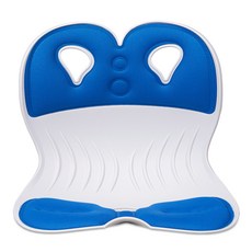 Chair Club 護腰美姿椅墊, 白色 藍色