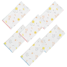 PiYOPiYO 黃色小鴨 印花紗布手帕 Set 100%棉 3入 寶寶紗布手帕 洗澡/洗臉/口水巾專用