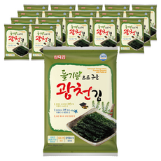 삼육김 들기름으로 구운 광천 전장김, 20g, 18개